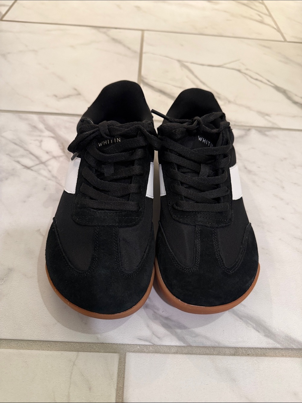 WHITIN Women’s Wide Toe Box Barefoot Shoes with Suede Details and Zero Drop Sole